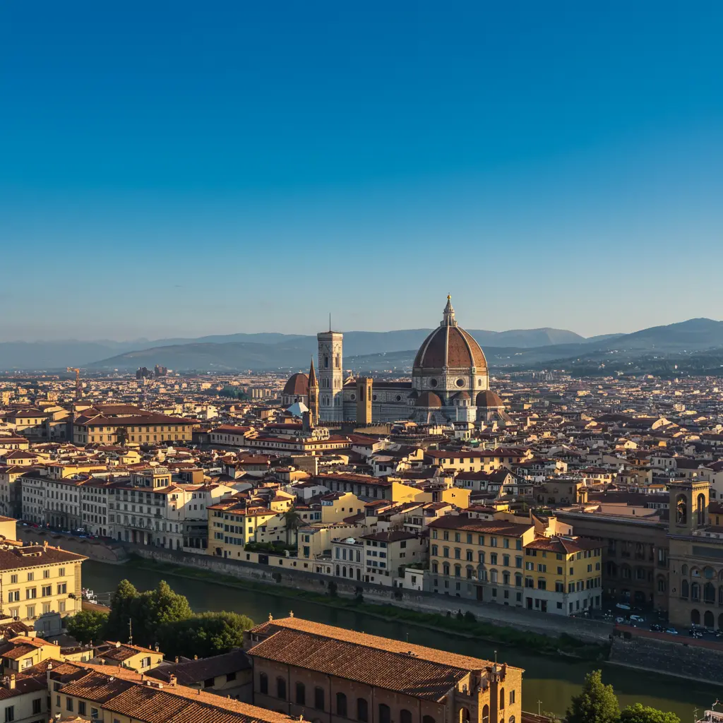 A panoramic view of Florence