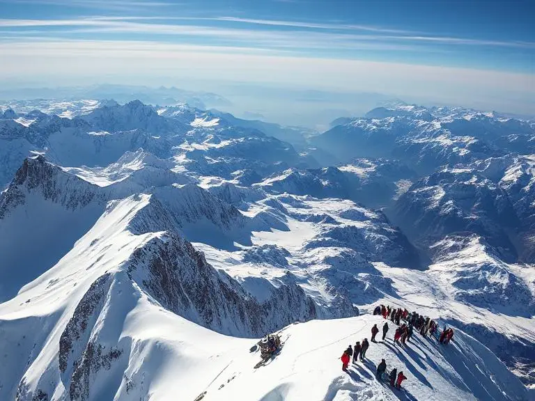 Panorama from Aiguille du Midi
