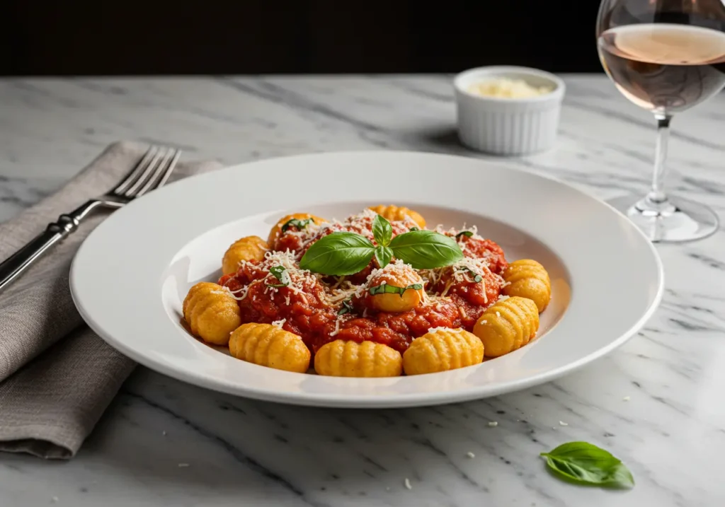 Vegan Gnocchi with Tomato Basil Sauce