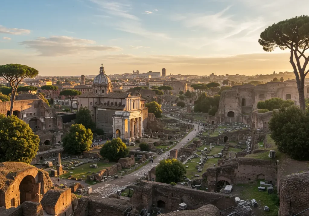 Palatine Hill overlooking the Forum
