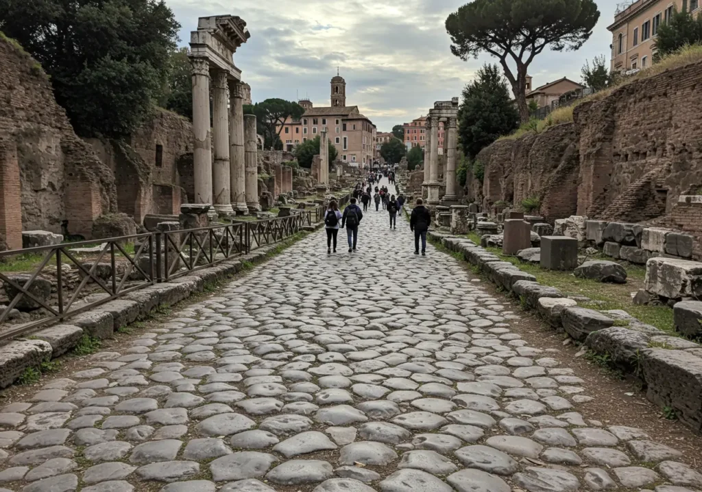 Via Sacra, the ancient road through history