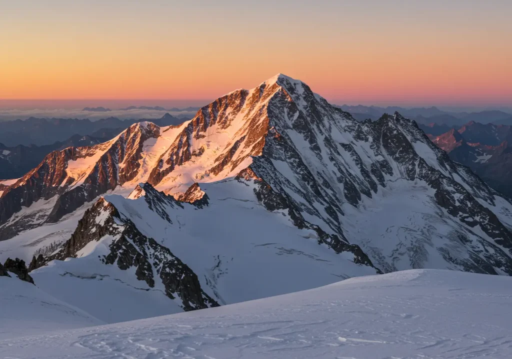 Sunrise from Punta Dufour
