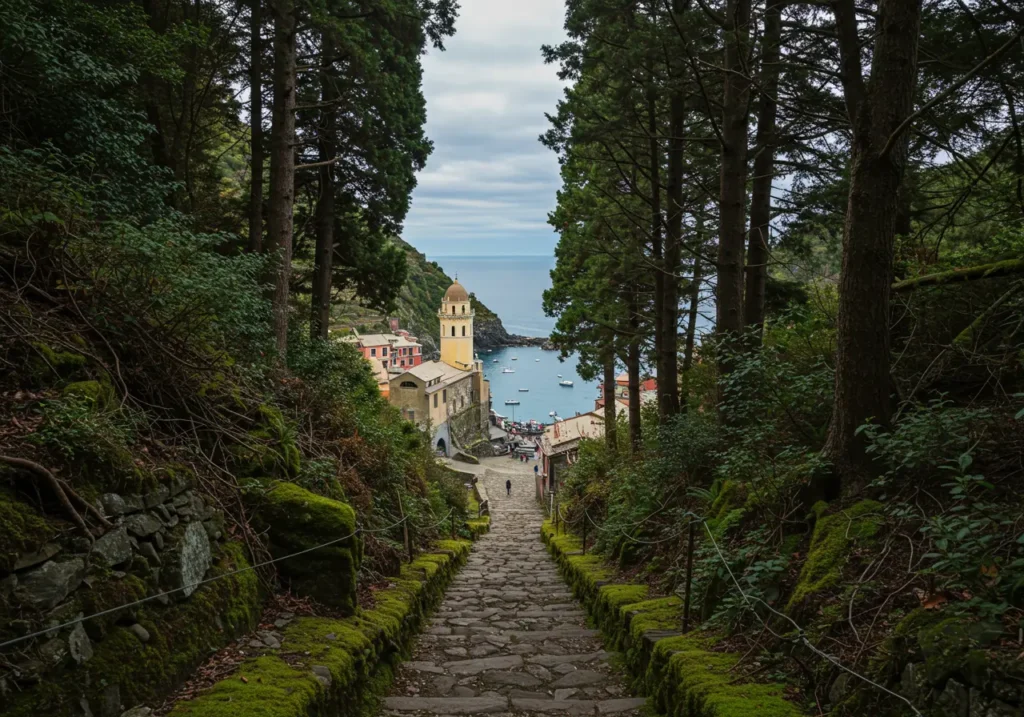 Vernazza to San Bernardino via the Sanctuary of Reggio