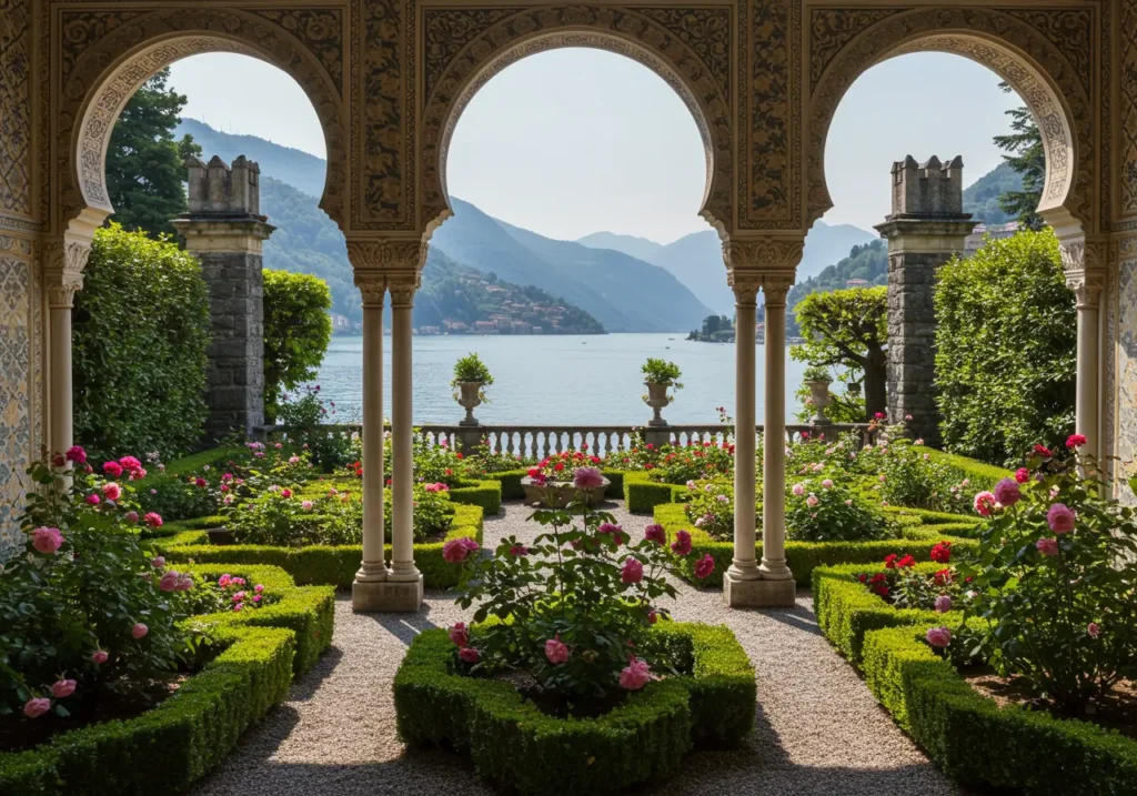 View from Villa Crespi Gardens