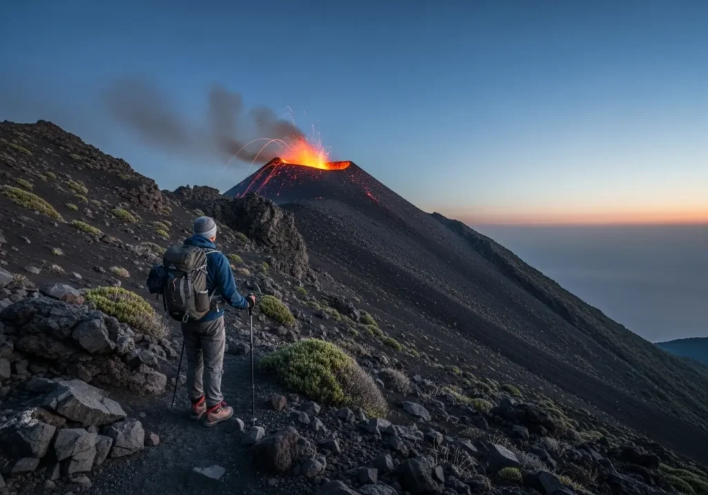 1. Hike to the Summit of Stromboli Volcano for an Active Eruption View