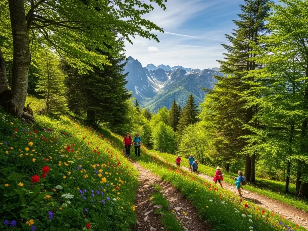 3. Hiking the Scenic Trails During Spring and Summer