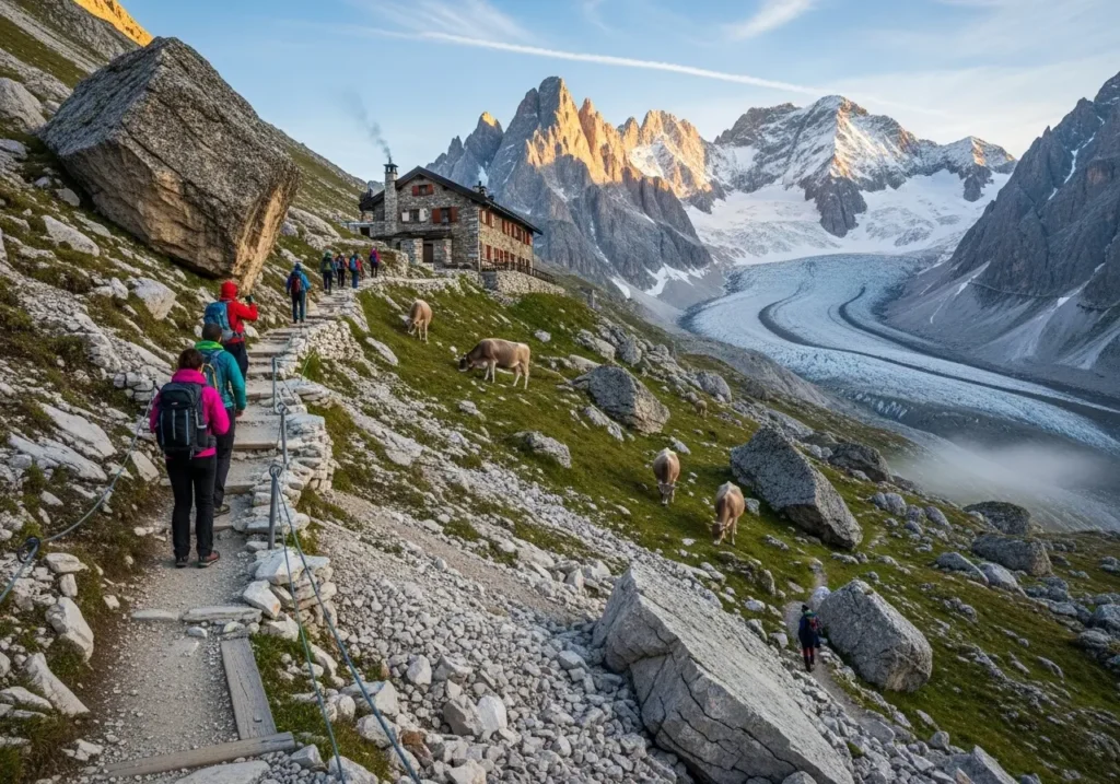 Passo Fedaia to Rifugio Pian dei Fiacconi