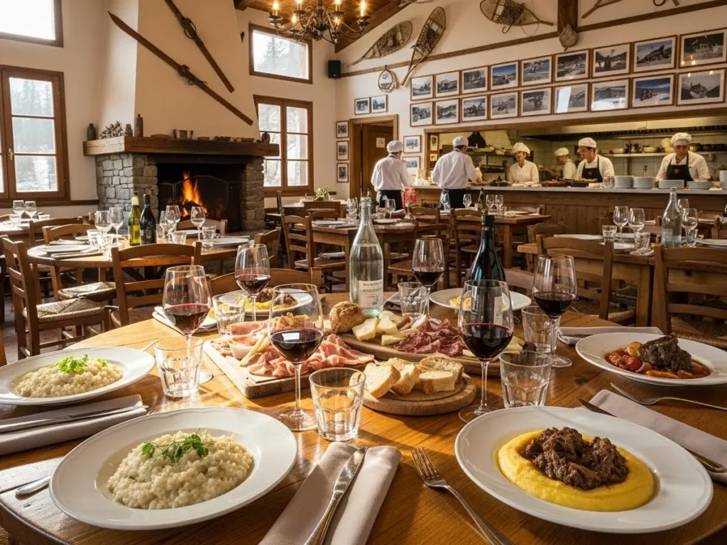 8. Enjoying Local Italian Cuisine at Mountain Lodges